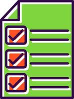 Check In filled Design Icon vector