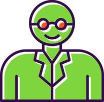 Professor filled Design Icon vector