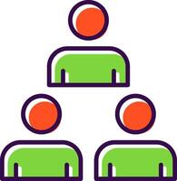 People filled Design Icon vector