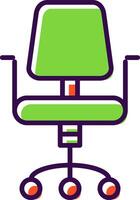 Chair filled Design Icon vector