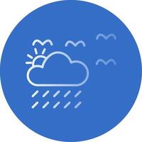 Weather Flat Bubble Icon vector