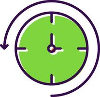 Back In Time filled Design Icon vector