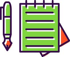 Documents filled Design Icon vector