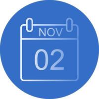 November Flat Bubble Icon vector