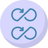 Infinity Flat Bubble Icon vector