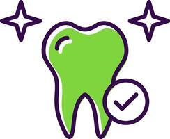 Healthy Tooth filled Design Icon vector