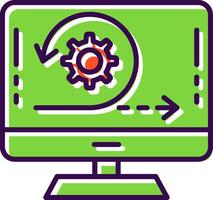 Agile filled Design Icon vector