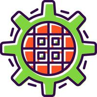 Kanban filled Design Icon vector