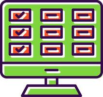 Task List filled Design Icon vector