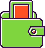 Digital Wallet filled Design Icon vector