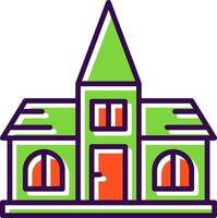 Church filled Design Icon vector