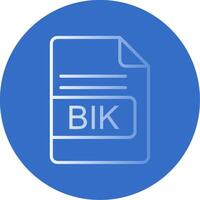 BIK File Format Flat Bubble Icon vector