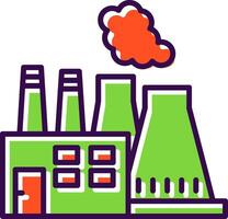 Power Plant filled Design Icon vector