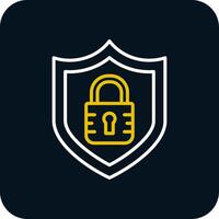 Encrypted Encrypted Line Red Circle Icon vector