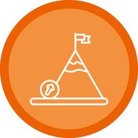 Boulder Line Multi Circle Icon vector