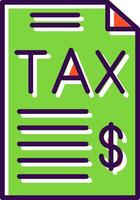 Tax filled Design Icon vector