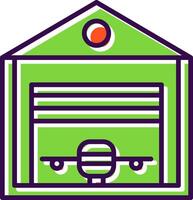 Hangar filled Design Icon vector