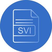 SVI File Format Flat Bubble Icon vector