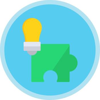 problema resolviendo plano multi circulo icono vector