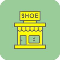 Store Filled Yellow Icon vector