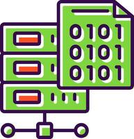 Binary Code filled Design Icon vector