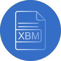 xbm archivo formato plano burbuja icono vector