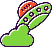 Ufo filled Design Icon vector