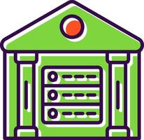 Data Warehouse filled Design Icon vector