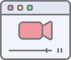Browser Line Filled Light Icon vector