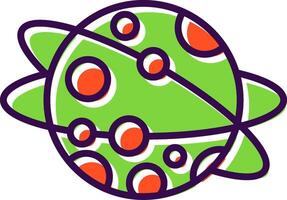 Planet filled Design Icon vector