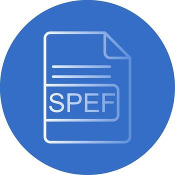 SPEF File Format Flat Bubble Icon vector