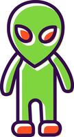 Alien filled Design Icon vector