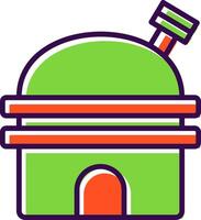 Observatory filled Design Icon vector