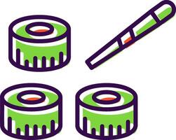 Sushi filled Design Icon vector