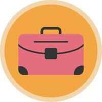 Bag Flat Multi Circle Icon vector