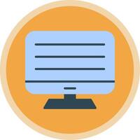 Computer Flat Multi Circle Icon vector