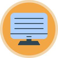 Computer Flat Multi Circle Icon vector