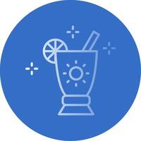 Cocktail Flat Bubble Icon vector