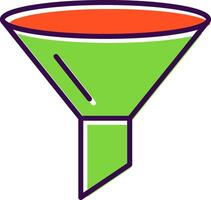 Funnel filled Design Icon vector