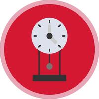 Clock Flat Multi Circle Icon vector