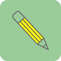 Pencil Filled Yellow Icon vector
