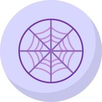 Spider Web Flat Bubble Icon vector