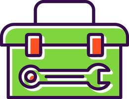 Tool Box filled Design Icon vector