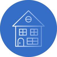 House Flat Bubble Icon vector