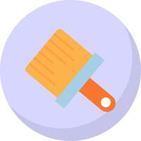 Paint Brush Flat Bubble Icon vector