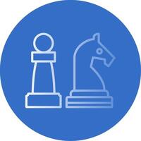 Chess Flat Bubble Icon vector