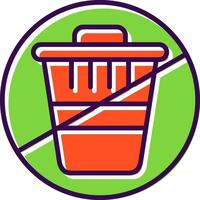 Zero Waste filled Design Icon vector