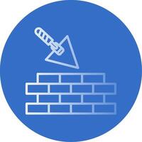 Brickwork Flat Bubble Icon vector