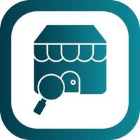 Find A Store Glyph Gradient Corner Icon vector
