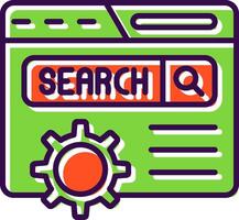 Web filled Design Icon vector